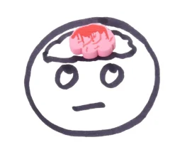 Pion Cerveau en bois 16 x 12 x 5 mm