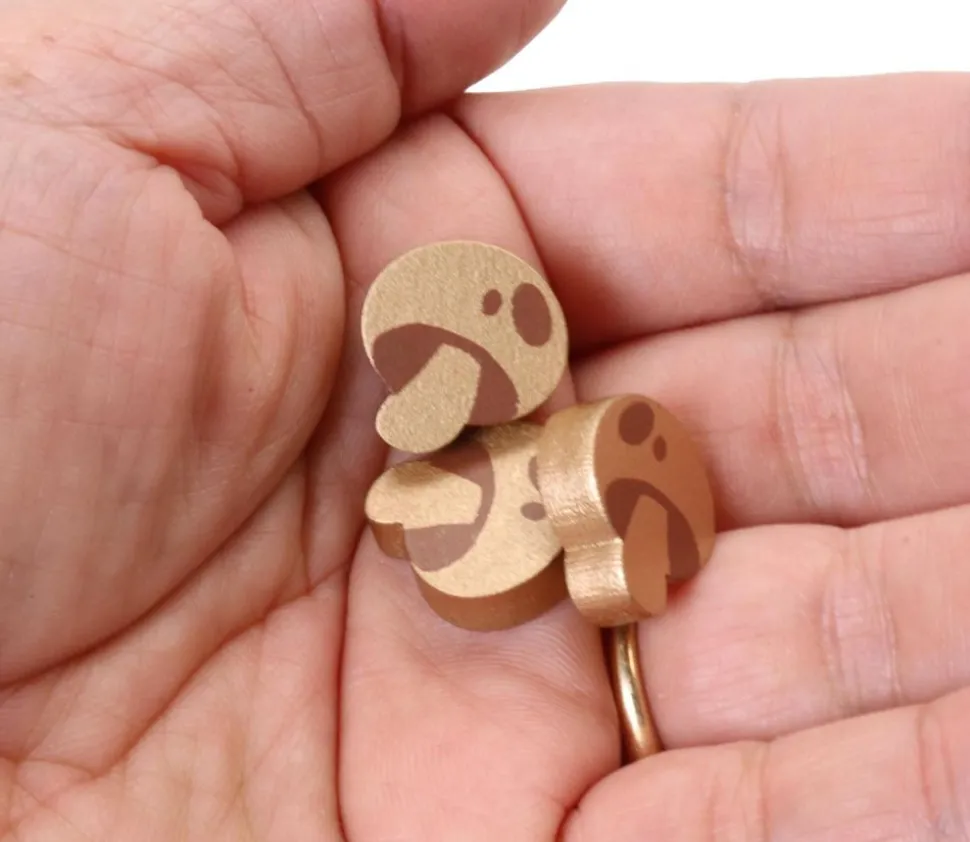 Pion Champignon en bois 16 x 15 x 5