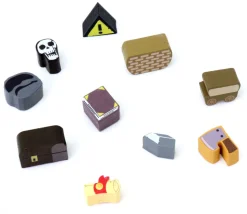 Pion chariot en bois pour jeu 17 x 15 x 10 mm