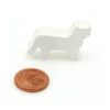 Pion Chat blanc en bois pour jeu 30x19x8 mm