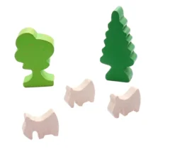 Pion chèvre bouc en bois pour jeu