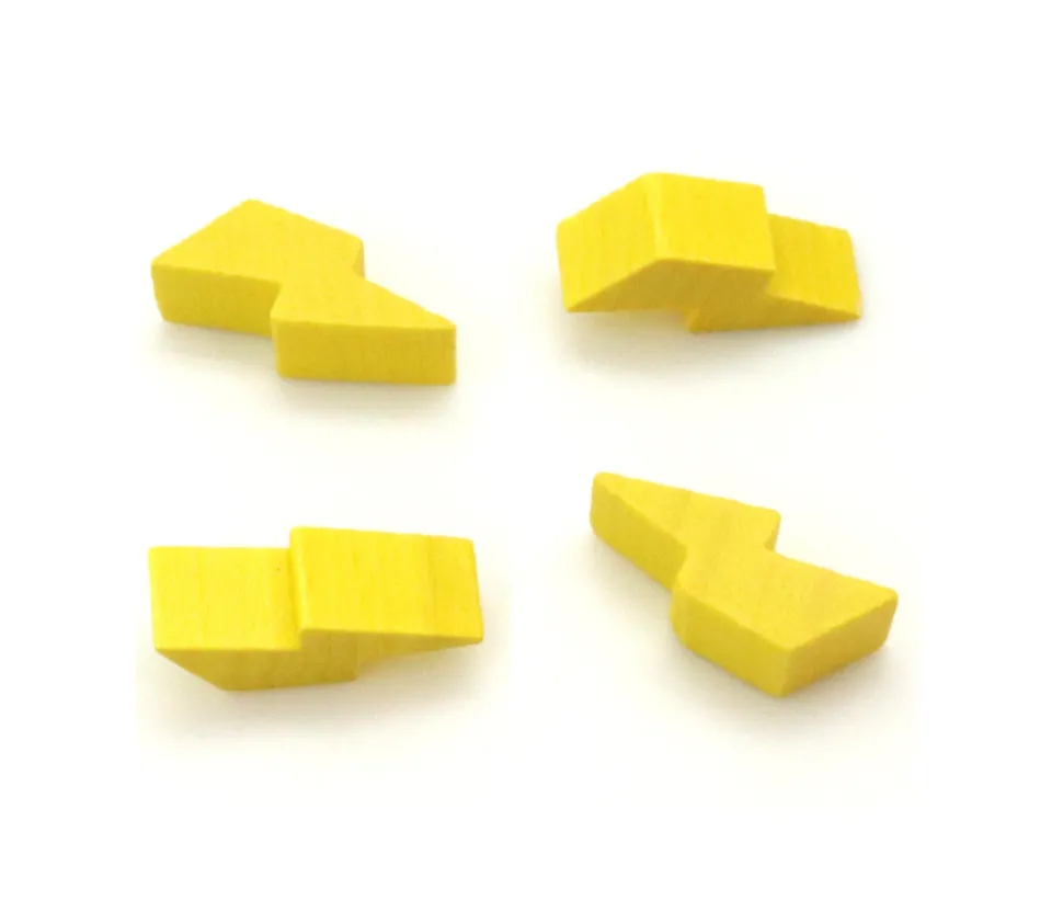 Pion éclair foudre énergie 23 x 9 X 8 mm en bois