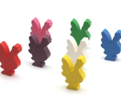 Pion coq en bois 20 x 29 x 8 mm à l'unité