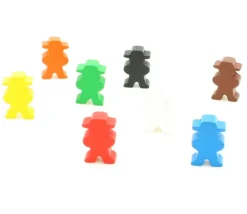 Pion cowboys ou fermier en bois 14 x 23 X 8 mm à l'unité