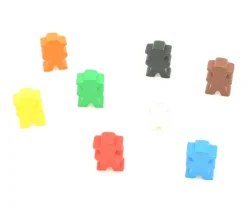 Pion cowboys ou fermier en bois 14 x 23 X 8 mm à l'unité