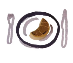 Pion croissant en bois 16 x 10 x 10 mm