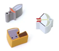 Pion de jeu arc et flèche en bois 15 x 15 x 10 mm