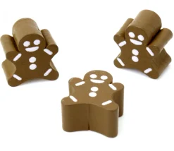 Pion de jeu bonhomme pain d'épice en bois 18 x 16 x 8 mm