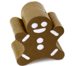 Pion de jeu bonhomme pain d'épice en bois 18 x 16 x 8 mm