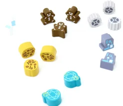 Pion de jeu boule magique étoile en bois 18 x 15 x 10 mm