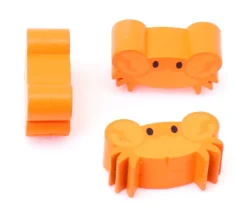 Pion de jeu crabe orange en bois 25 x 15 x 10 mm