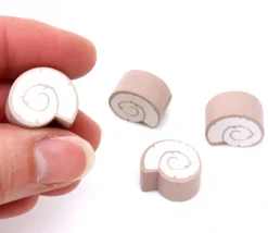 Pion de jeu escargot en bois 18 x 15 x 10 mm