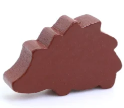 Pion de jeu hérisson MARRON en bois animal
