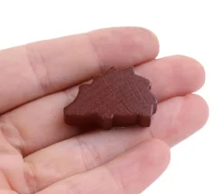 Pion de jeu hérisson MARRON en bois animal