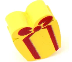 Pion de jeu paquet cadeau en bois 15 x 15 x 10 mm