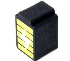 Pion de jeu pile batterie en bois 15 x 9 x 10 mm