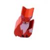 Pion de jeu renard orange en bois 15 x 11 x 10 mm