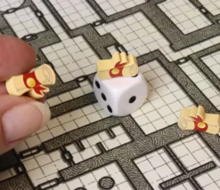 Pion de jeu rouleau parchemin en bois 16 x 5 x 10 mm