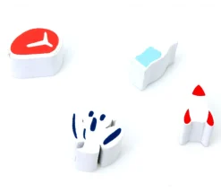 Pion de jeu steak Tbone en bois 13 x 17 x 10 mm