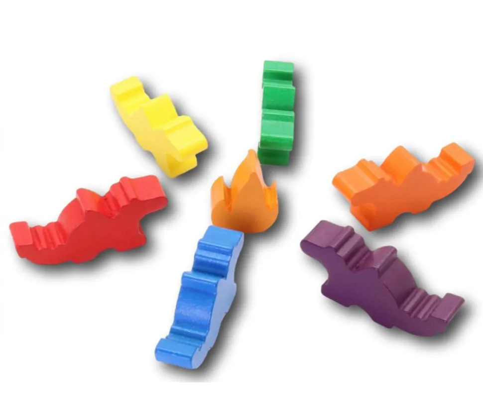 Pion en bois dragon 44 x 20 x 10 mm