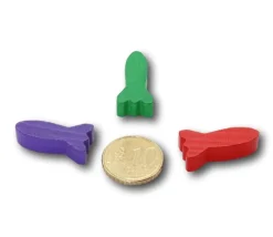 Pion en bois fusée 25 x 12 x 7 mm