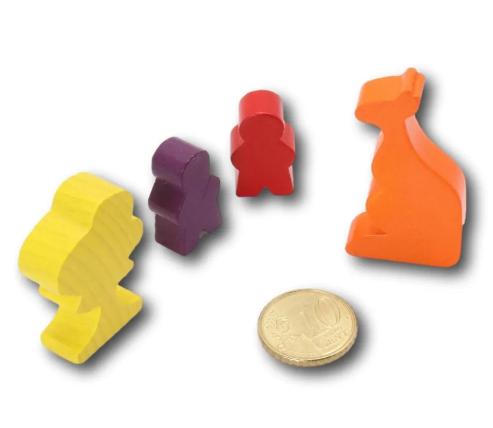 Pion en bois kangourou orange 45 x 20 x 8 mm