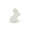 Pion en bois lapin blanc 22 x 31 x 8 mm animal pour jeu