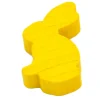 Pion en bois lapin JAUNE 22x31x8 mm