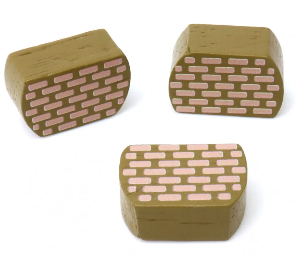 Pion en bois mur ou panier 24 x 15 x 10 mm