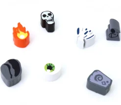 Pion en bois rond œil vert Ø 16 mm