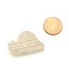 Pion escargot bois naturel 30 x17 x 8 mm