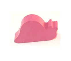 Pion escargot rose en bois