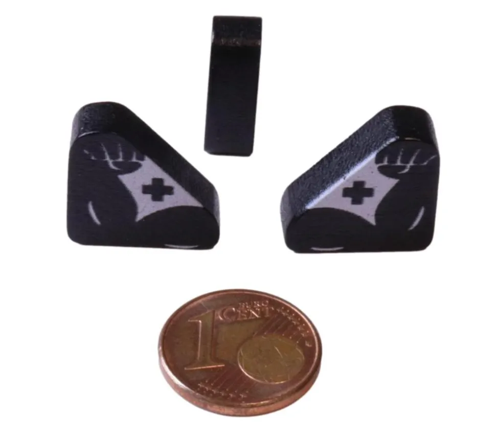 Pion Force en bois - bras de fer 16 x 12 x 5 mm