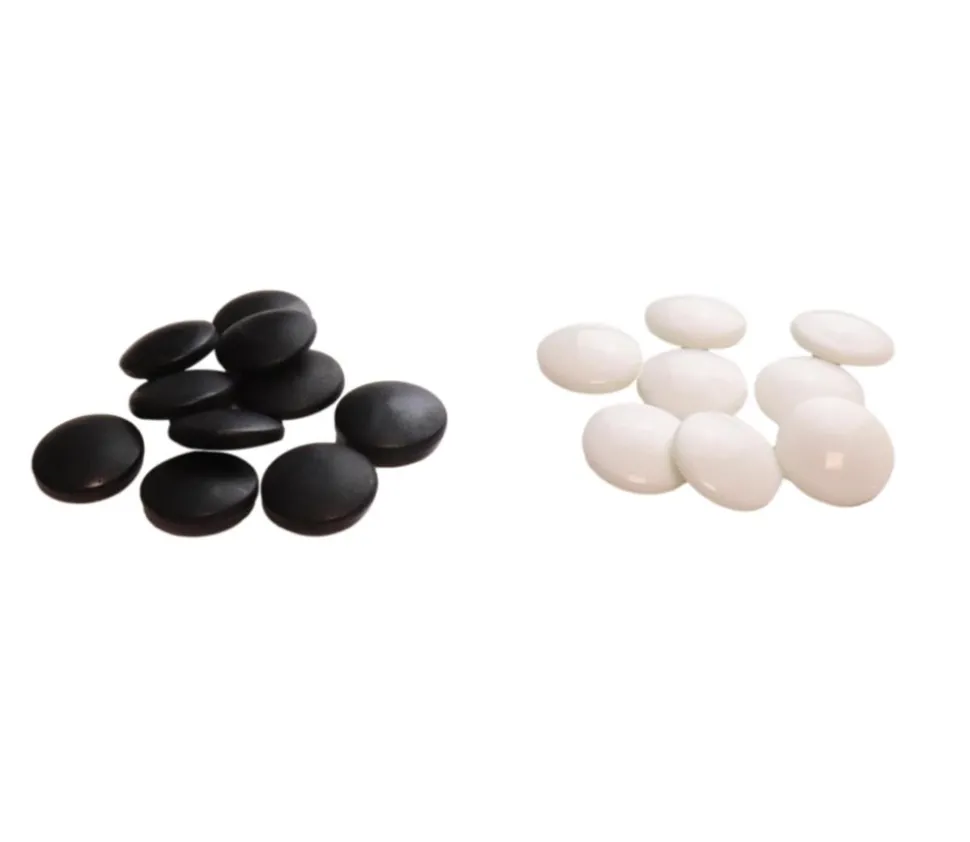 Pion galet 2 cm pour jeu de go noir ou blanc