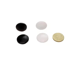 Pion galet 2 cm pour jeu de go noir ou blanc