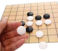 Pion galet 2 cm pour jeu de go noir ou blanc