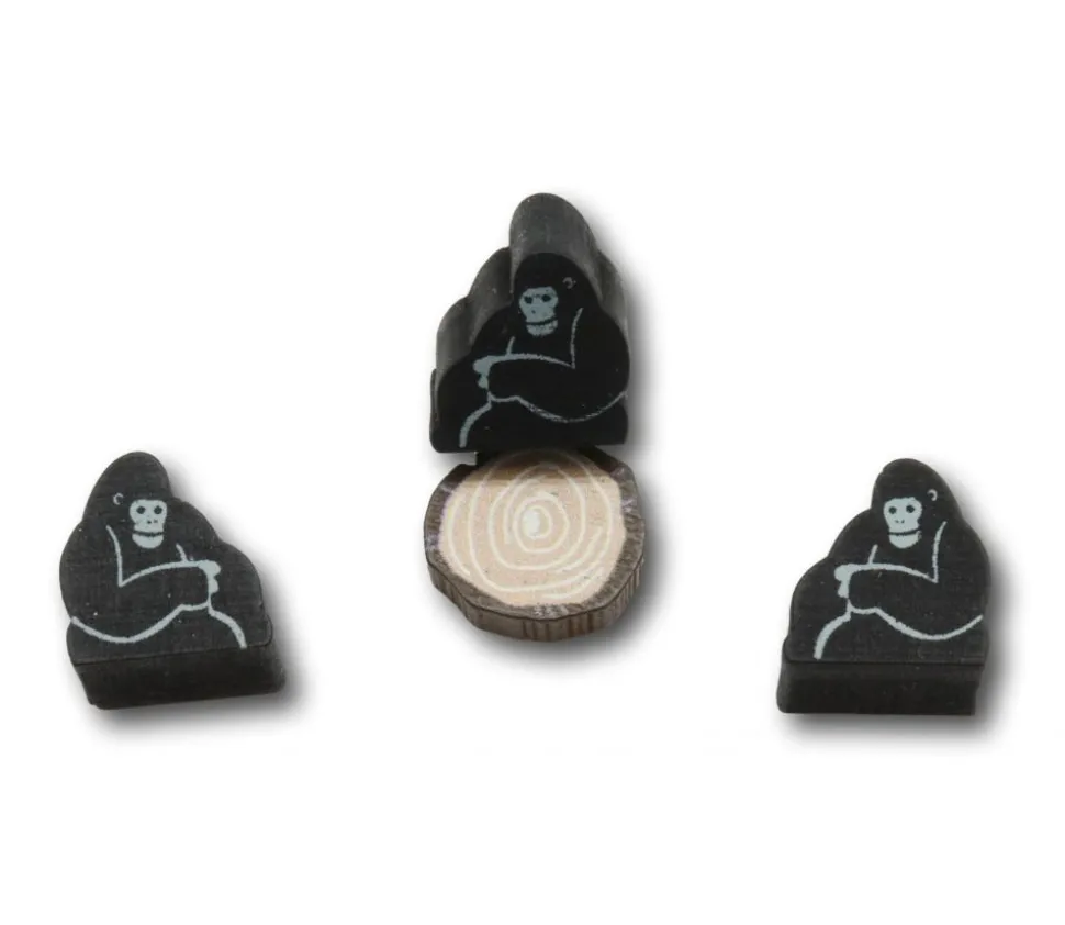 Pion Gorille en bois 16 x 15 x 10 mm