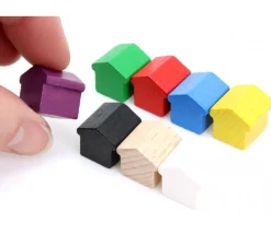 Pion Hôtel grosse maison bois style monopoly 15x15x15 mm