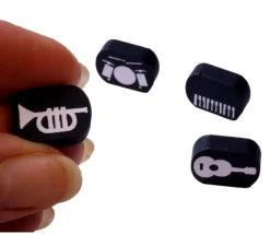 Pion instrument de musique - trompette 16 x 12 x 5 mm