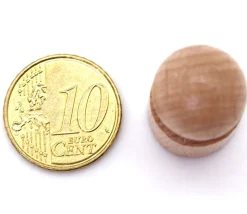 Pion joueur droit avec boule en bois 15 x 29 mm pour jeu à l'unité