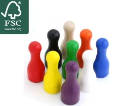 Pion joueur grand 25x60 mm en bois - 6 cm à l'unité