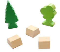 Pion lingot bois naturel trapèze 16 x 15 x 10 mm