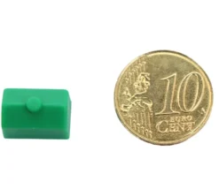 Pion maison verte plastique 12 x 8 x 9 mm