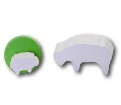 Pion mini mouton blanc en bois 19 x 11 x 8 mm
