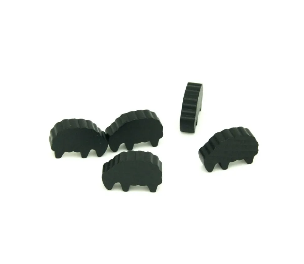 Pion mouton noir petit modèle en bois pour jeu de société