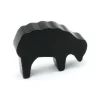 Pion mouton noir 40x28x10 mm en bois pour jeu de société