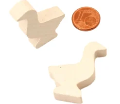 Pion oie en bois de 35 x 26 x 8 mm pour jeu