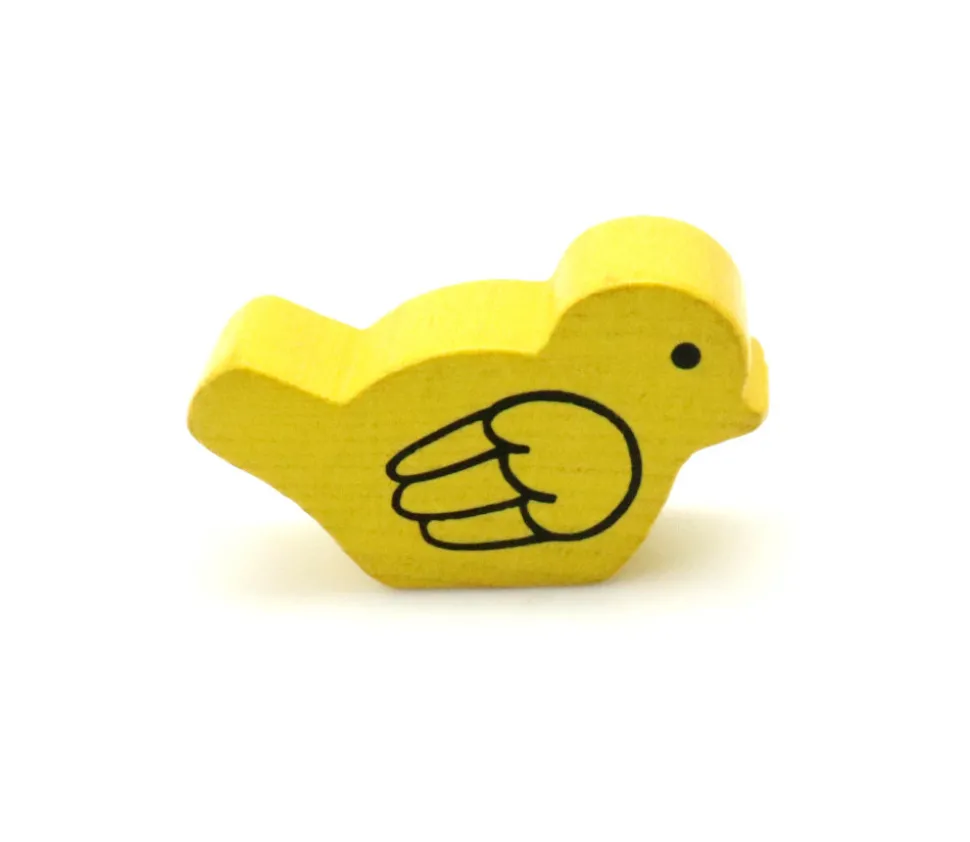 Pion oiseau 25 x 15 x 8 mm avec décor aile