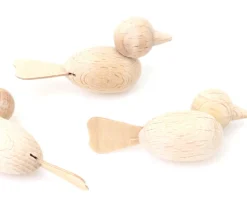 Pion oiseau en bois naturel 5.5 cm