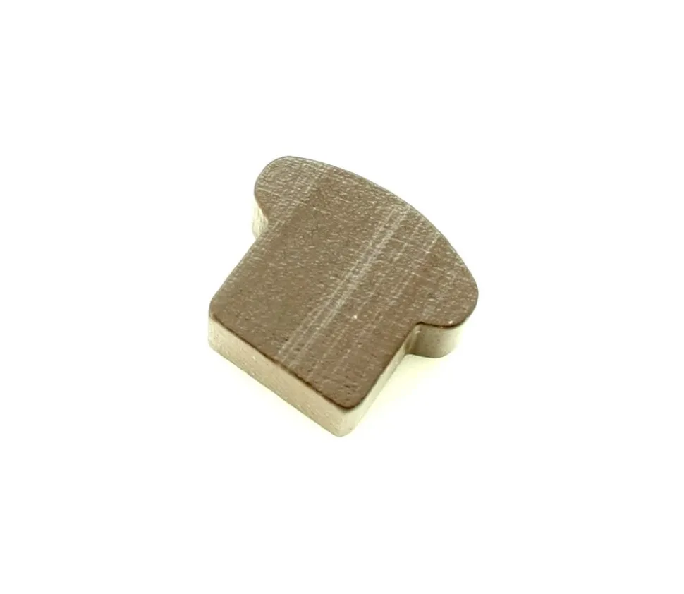 Pion pain naturel marron 13 x 16 x 7 mm